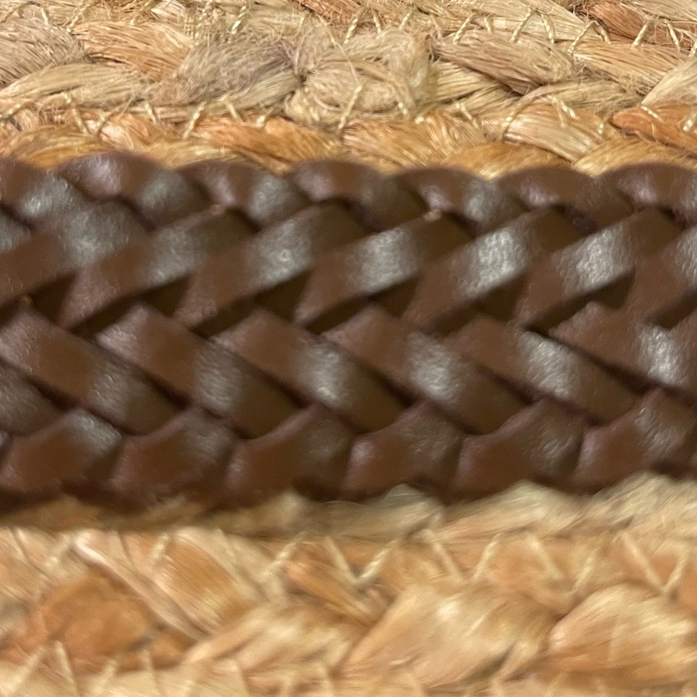 Braided Genuine Leather Belt 39” - Picture 3 of 7